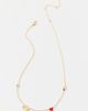 BaubleBar BaubleBar University Of Georgia Spaced Charm Necklace in Red, Women's at Urban Outfitters - 2