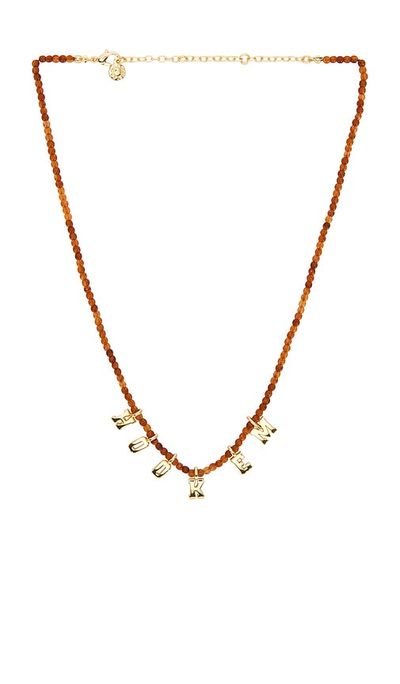 BaubleBar BaubleBar University Of Texas At Austin Beaded Slogan Necklace