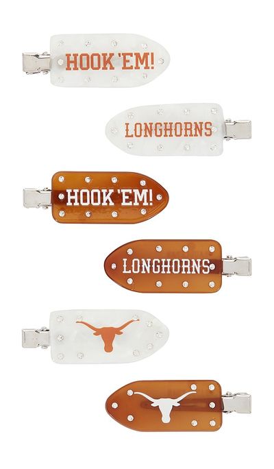 BaubleBar BaubleBar University Of Texas At Austin Hairclip Set