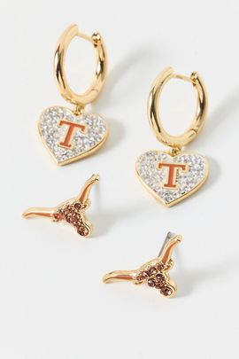BaubleBar BaubleBar University Of Texas Earrings Set in Orange, Women's at Urban Outfitters