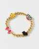 BaubleBar BaubleBar University Of Wisconsin Mix Beaded Bracelet in Red, Women's at Urban Outfitters - 1