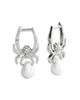 Baublebar Baublebar Verbena Pave & Imitation Pearl Web Earrings, Set of 3 - 3