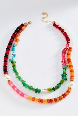 BaubleBar Harper Semi-Precious Layered Necklace