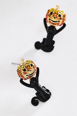 BaubleBar Pumpkin Cat Earrings