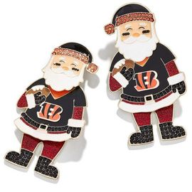 BaubleBar Women's BaubleBar Cincinnati Bengals Santa Claus Earrings
