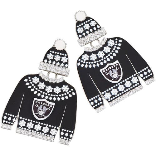 BaubleBar Women's BaubleBar Las Vegas Raiders Sweater Earrings