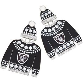 BaubleBar Women's BaubleBar Las Vegas Raiders Sweater Earrings