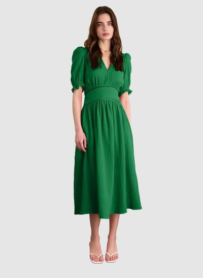 Baukjen Baukjen Bella Organic Cheesecloth Midi Dress