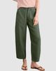 Baukjen Baukjen Brett Linen Barrel Leg Trousers - 1