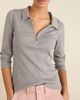 Baukjen Baukjen Cotton Zip Collar Ribbed Top - 5