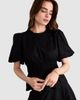 Baukjen Baukjen Elise Puff Sleeve Smocked Waist Top - 1