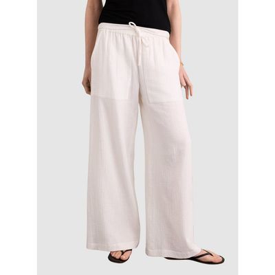 Baukjen Baukjen Melrose Textured Wide Leg Trousers