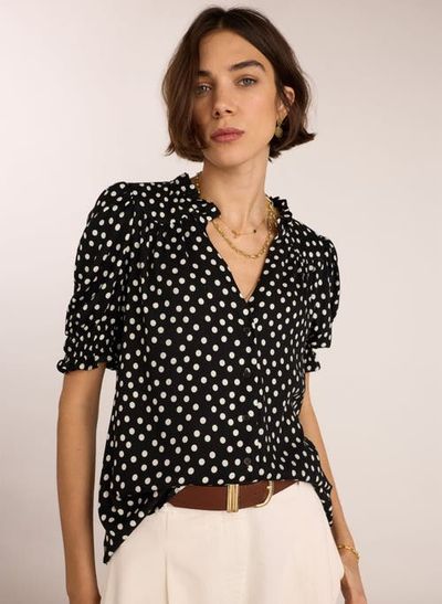 Baukjen Baukjen Nolan Polka Dot V-Neck Blouse
