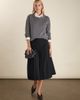 Baukjen Baukjen Pam Wool Blend Pleated Midi Skirt - 3