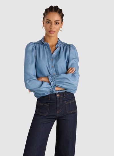 Baukjen Baukjen Zoe Frill Neck Blouse