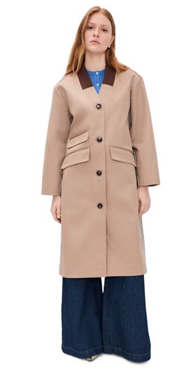 BAUM UND PFERDGARTEN BAUM UND PFERDGARTEN Dagny Check Coat Portabella Camel Check