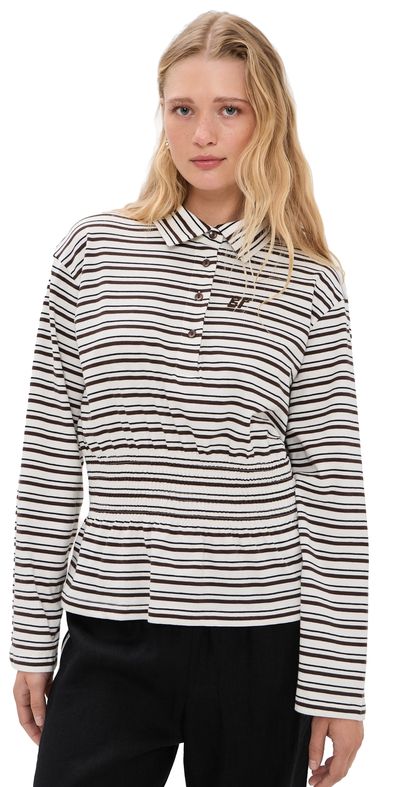 BAUM UND PFERDGARTEN BAUM UND PFERDGARTEN Josefin Tee Coffee Bean Stripe