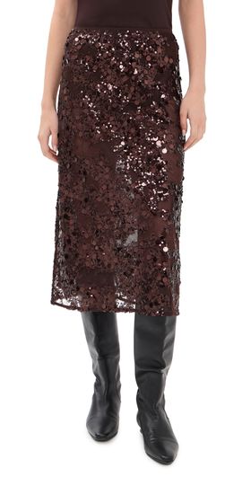 BAUM UND PFERDGARTEN BAUM UND PFERDGARTEN Shania Skirt Coffee Bean Brown