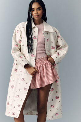 Baum und Pferdgarten - Daisy Floral Trench Coat Jacket