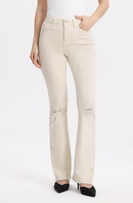 Bayeas Bayeas Emily High Waist Distressed Flare Jeans