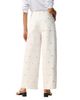 Bayeas Bayeas High Rise Flower Embroidered Wide Leg Jeans in White - 3