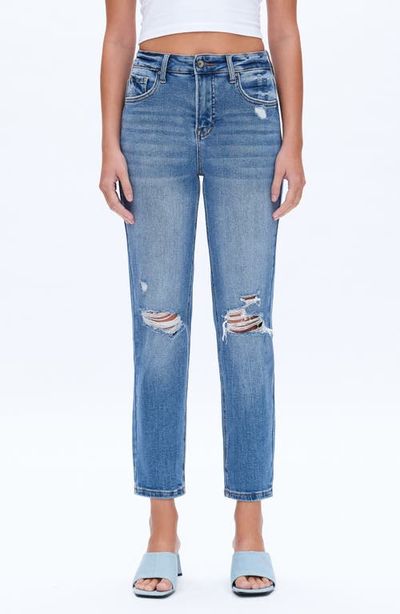 Bayeas Bayeas High Waist Ripped Straight Leg Jeans