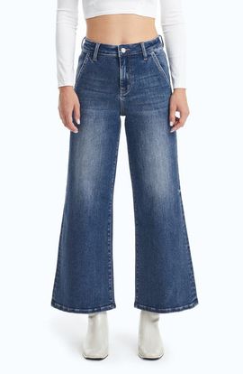 Bayeas Bayeas High Waist Wide Leg Flare Jeans