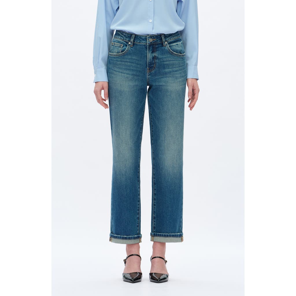 Bayeas Bayeas Mid Rise Straight Leg Jeans