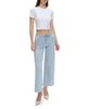 Bayeas Bayeas Mid Rise Women's Wide Leg Jeans Highly Stretchy in Wathet Wash - 2
