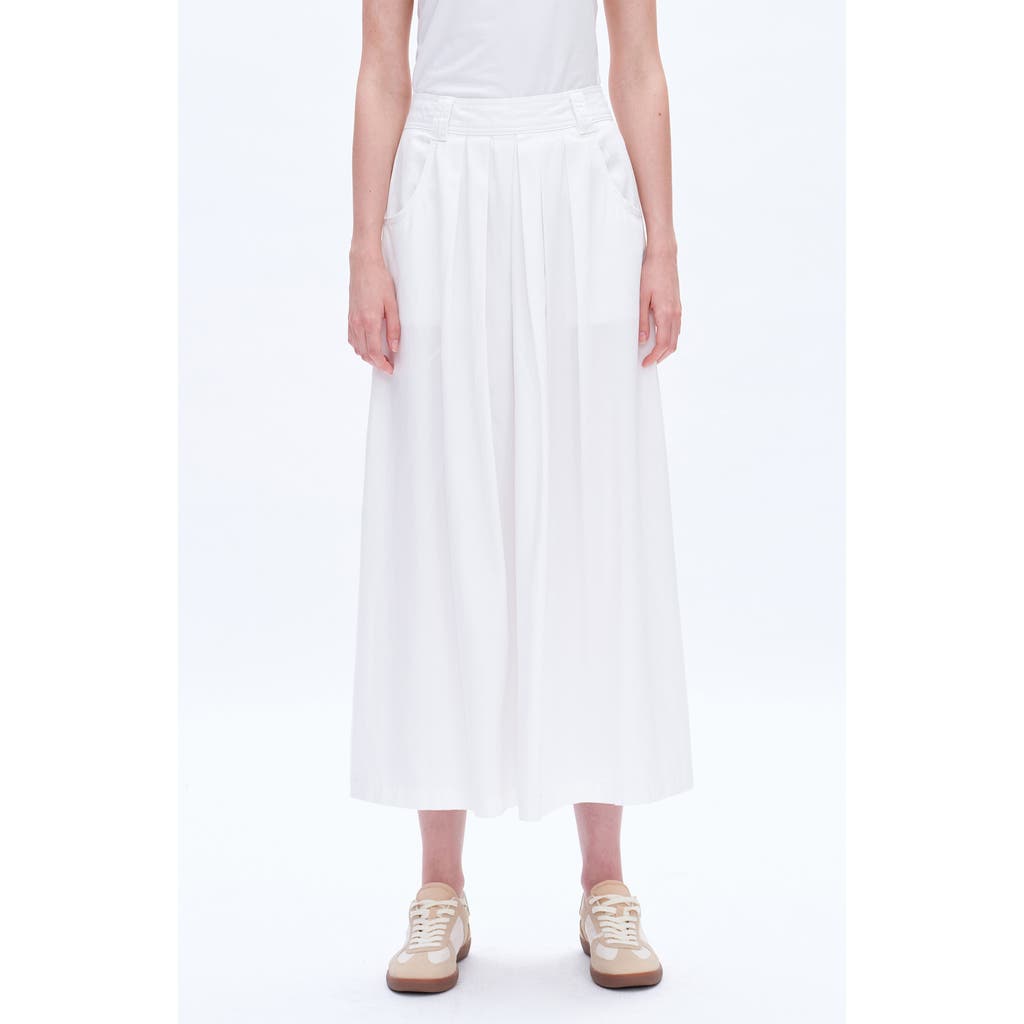 Bayeas Bayeas Pleated Denim Midi skirt