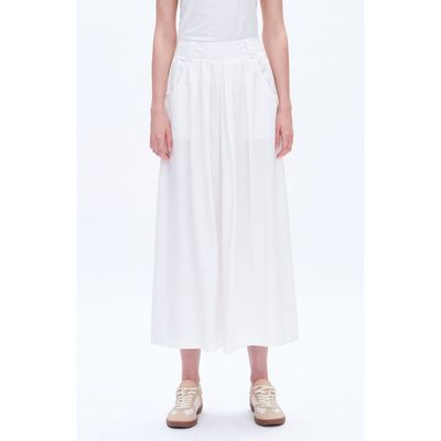 Bayeas Bayeas Pleated Denim Midi skirt