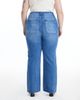 Bayeas Bayeas Plus High Rise Straight Leg Raw Edge Denim Jeans Stretch Comfortable in Bluelover - 4