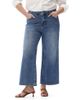 Bayeas Bayeas Plus Mid Rise Wide Leg Jeans Highly Stretchy Classic Denim for Women in Medium Blue - 1