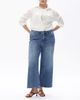 Bayeas Bayeas Plus Mid Rise Wide Leg Jeans Highly Stretchy Classic Denim for Women in Medium Blue - 3