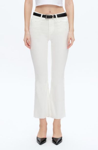 Bayeas Bayeas Raw Hem Mid Rise Ankle Bootcut Jeans