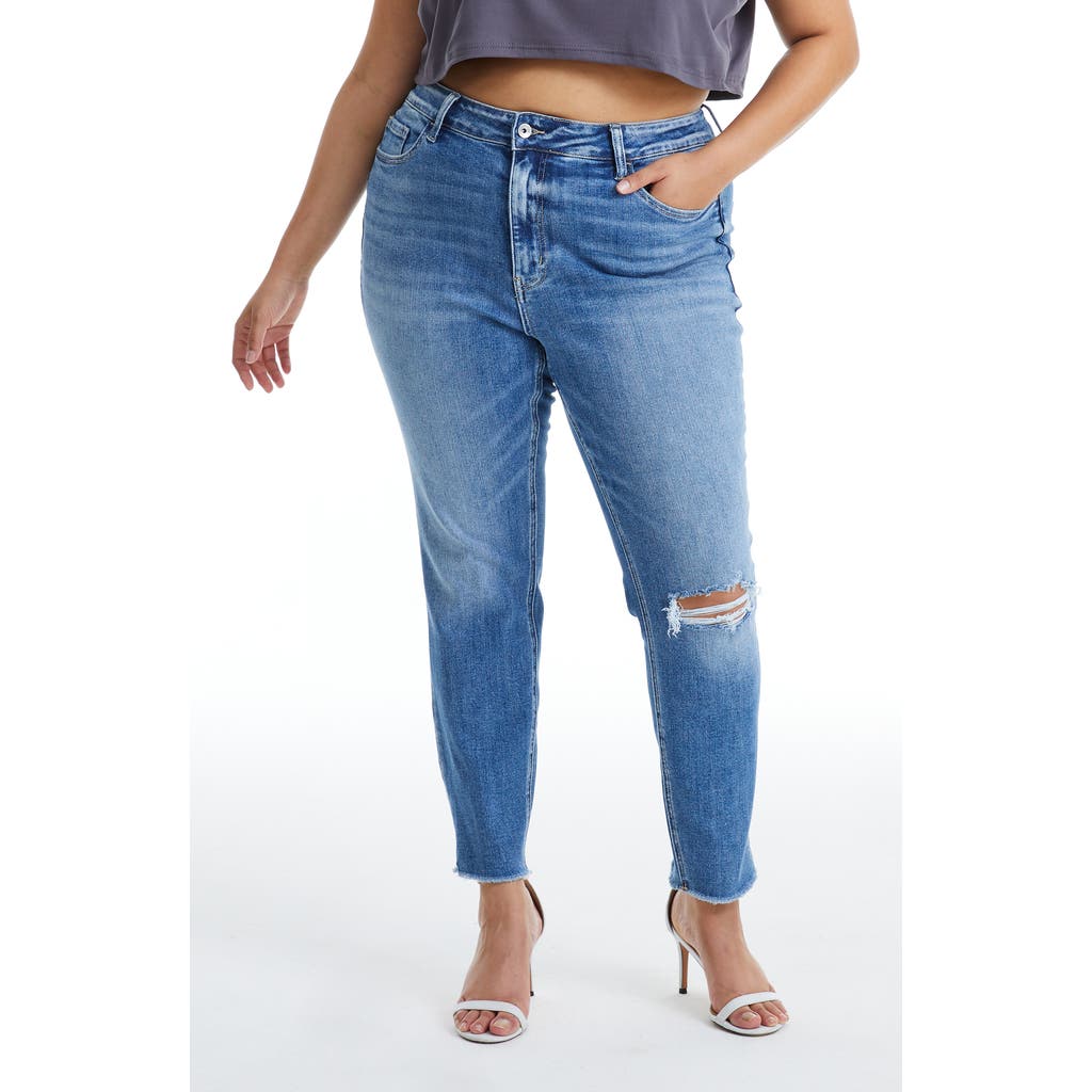 Bayeas Bayeas Ripped High Waist Ankle Skinny Jeans