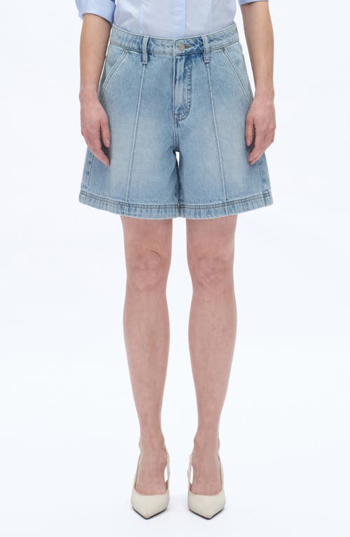 Bayeas Bayeas Seamed Mid Rise Denim Bermuda Shorts