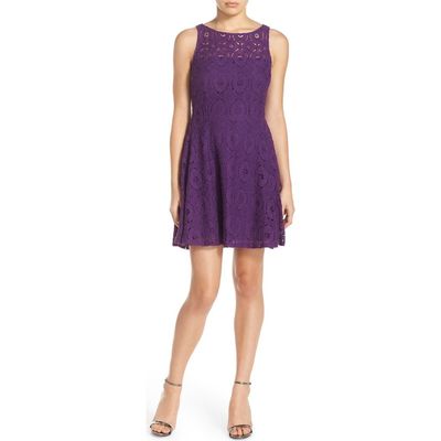 BB Dakota by Steve Madden BB Dakota by Steve Madden BB Dakota Renley Lace Fit & Flare Minidress (Nordstrom Exclusive)
