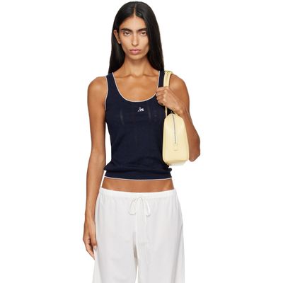 B.B. Wallace B.B. Wallace Navy Walker Tank Top