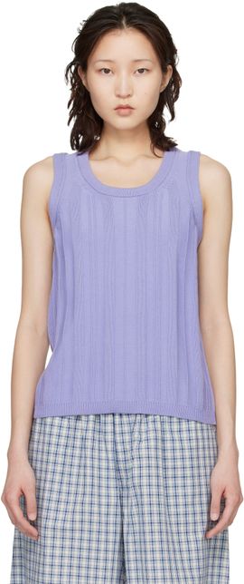 B.B. Wallace B.B. Wallace Purple Baldesari Tank Top
