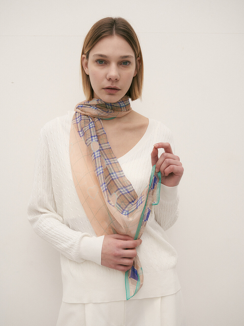 BB’DE SOLI’DE Dahila Silk Scarf_2color