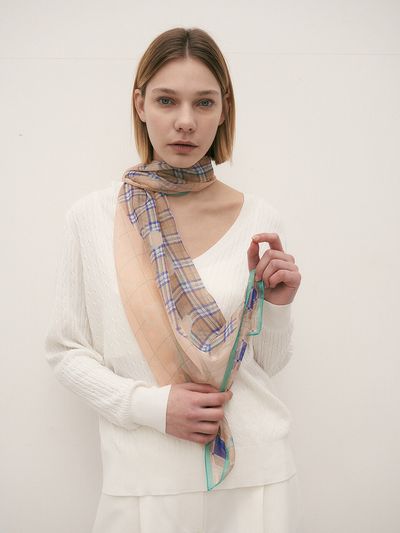 BB’DE SOLI’DE Dahila Silk Scarf_2color
