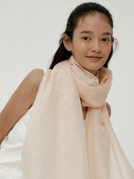 BB’DE SOLI’DE lacie silk scarf - pink