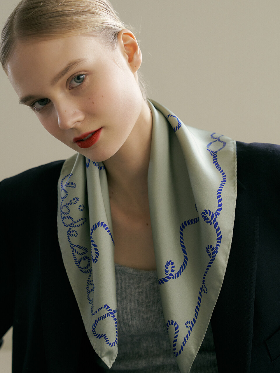 BB’DE SOLI’DE Love Silk Mini Scarf_2color