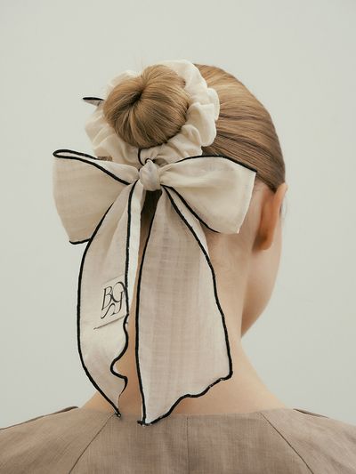 BB’DE SOLI’DE Ribbon Cotton Hair Scarf_2 Color