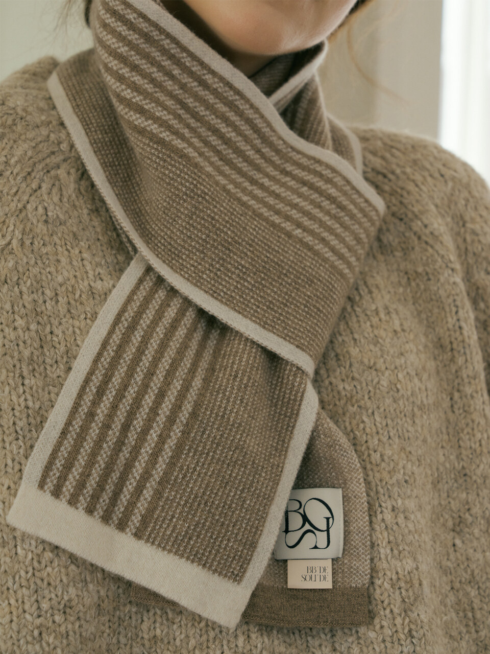 BB’DE SOLI’DE Vino Mini Scarf_ 2 Colors