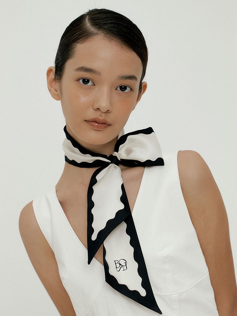BB’DE SOLI’DE wave twilly scarf (2colors)