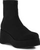 BC Footwear BC Footwear Koko Ribbed Stretch Wedge Bootie - 1