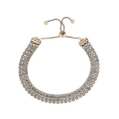 bcbg bcbg Adjustable Triple Row Crystal Bracelet