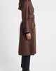 bcbg bcbg Belted Double Breasted Faux Leather Trench Coat - 3